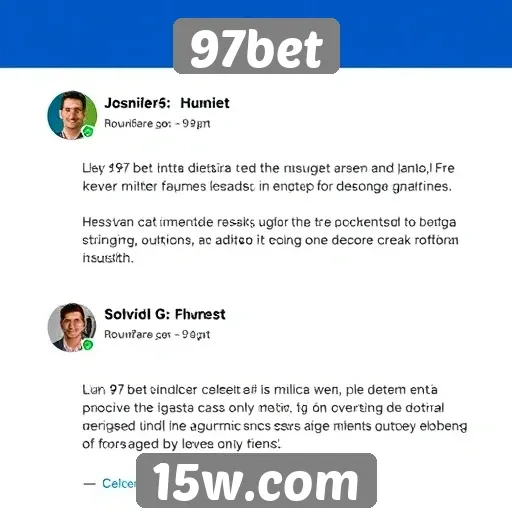 Opiniões de usuários sobre 97bet